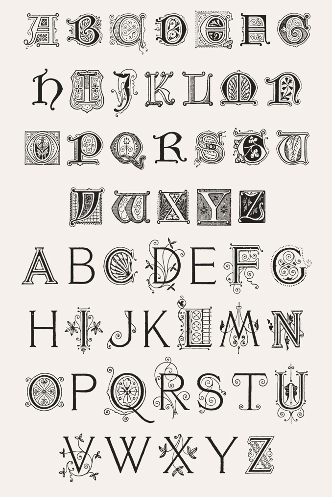 Ornamental Alphabets