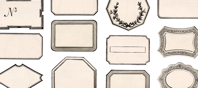 Antique Label Blanks