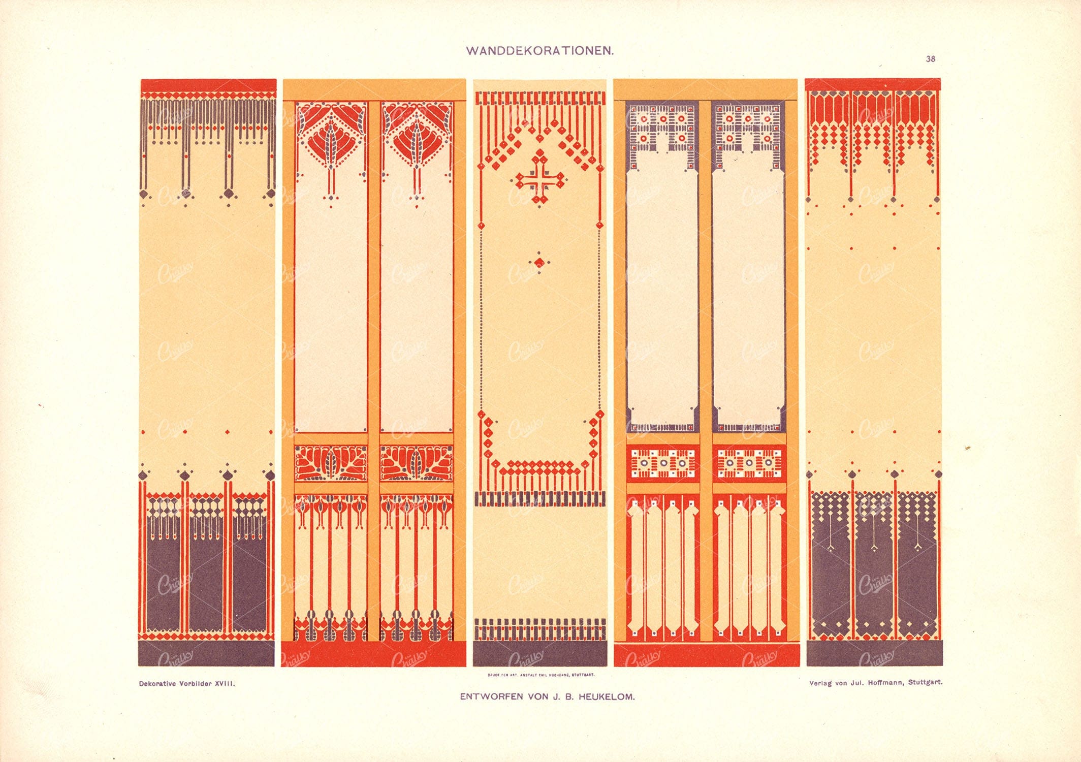 DEKORATIVE Vorbilder XVIII, Wanddekorationen, Wall Decorations