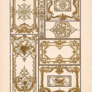 DEKORATIVE Vorbilder, French Rococo Style Ornaments Design 1904