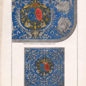 MILITARIA Coat of Arms, King Louis XV Heraldry Decoration,