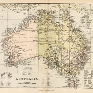 MAPS Australia - William Mackenzie, Vintage 1880 Map - Maps - Century Library