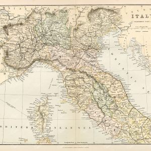 1880 Map Italy (Northern Part), William Mackenzie 1880 - Maps - Century Library