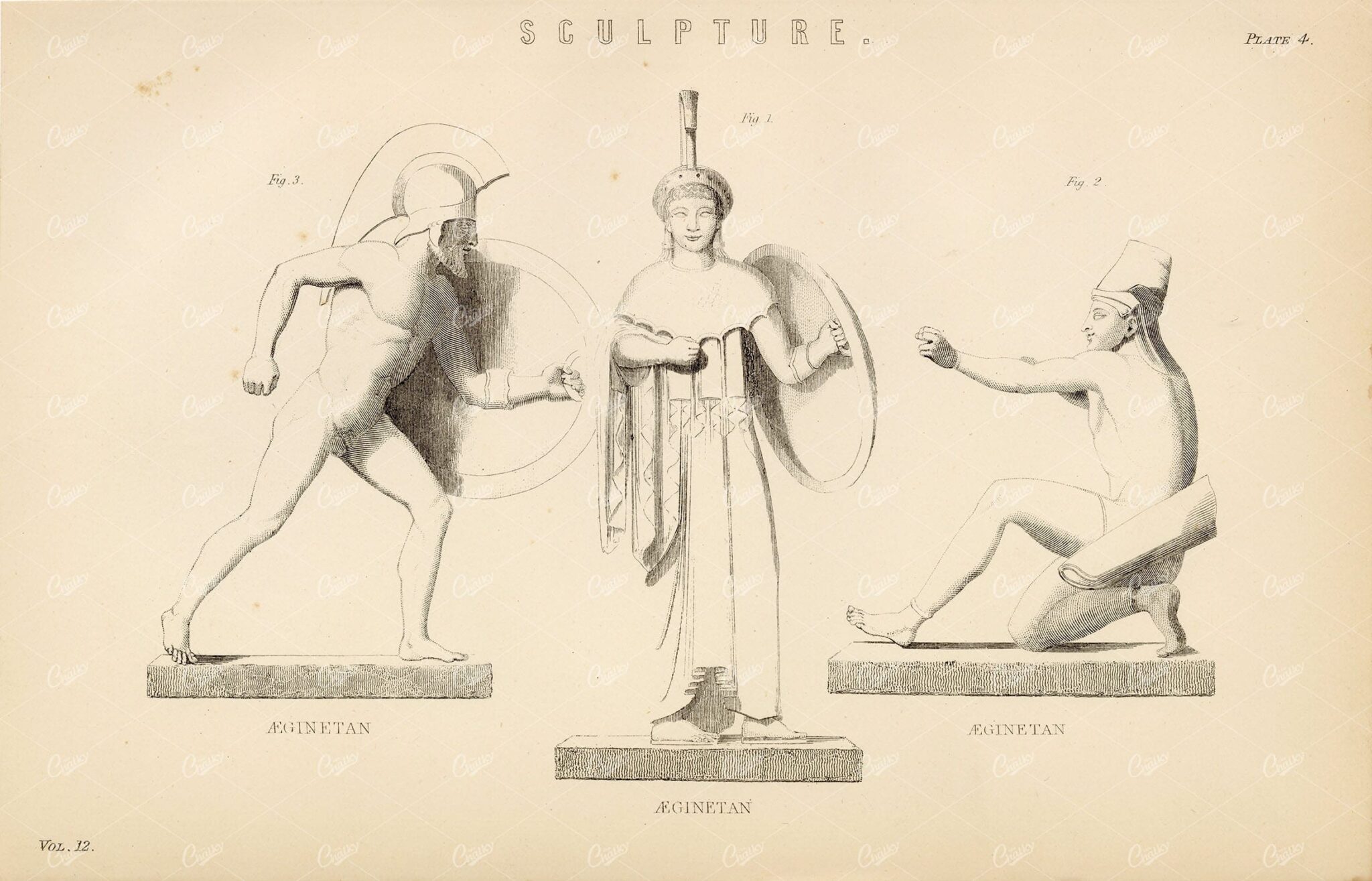 ANCIENT Sculpture Aeginetan. William Mackenzie, 1880 - Design - Century Library