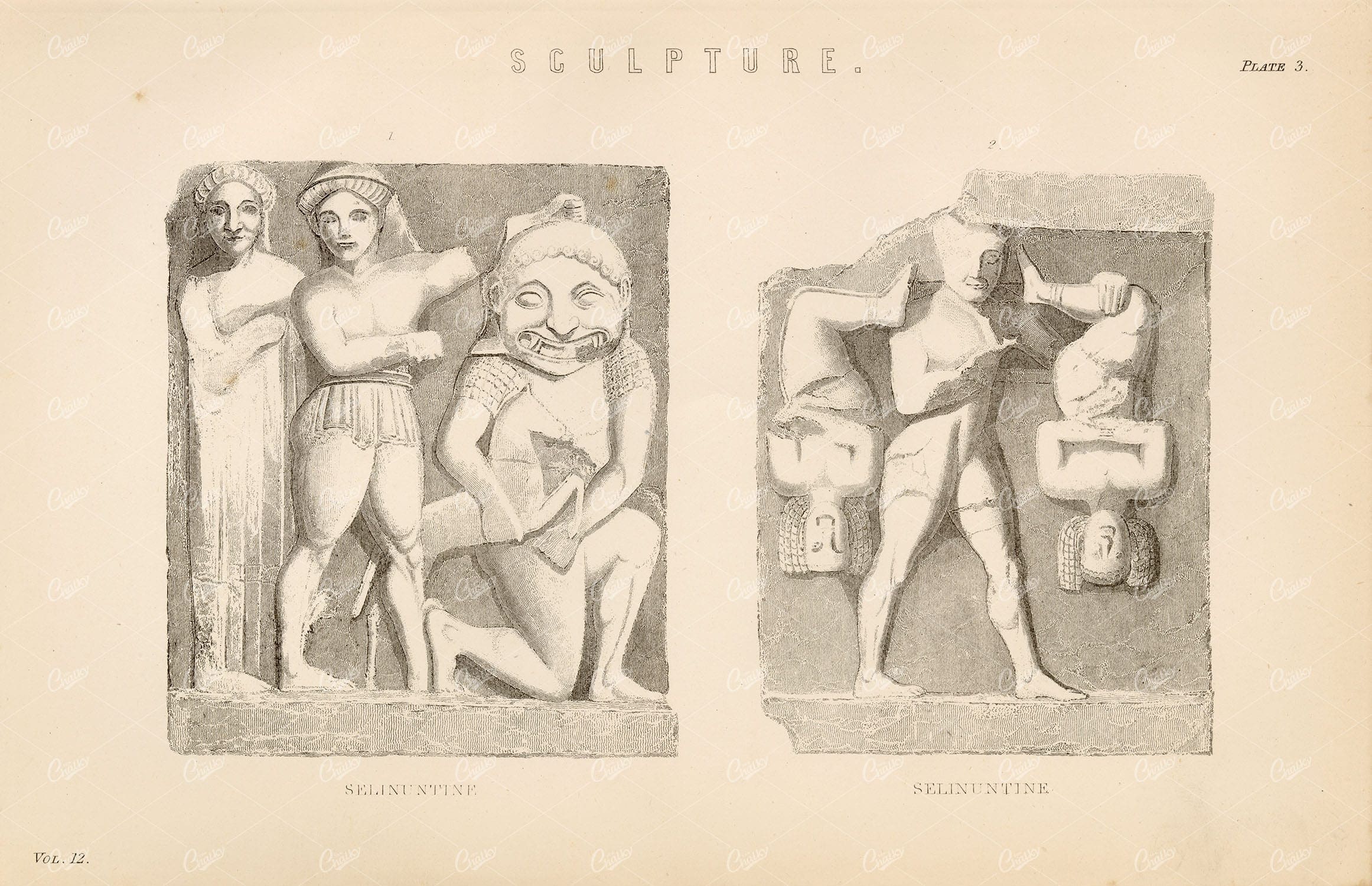 ANCIENT Sculpture Selinuntine. William Mackenzie 1880 - Design - Century Library