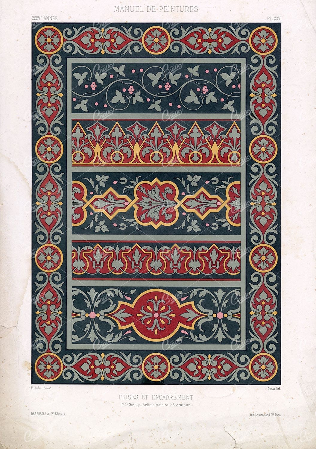 MANUEL De Peintures - Beautiful Friezes / Framing Designs for Decoration