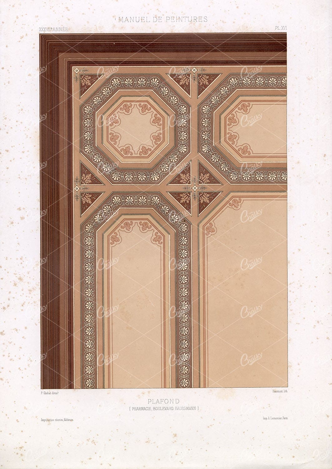 MANUEL De Peintures - Pharmacy Ceiling in Boulevard Haussmann Paris