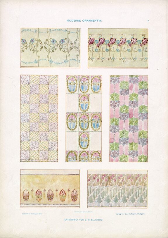 DEKORATIVE Vorbilder - Moderne Ornamentik - Vintage Watercolor Designs