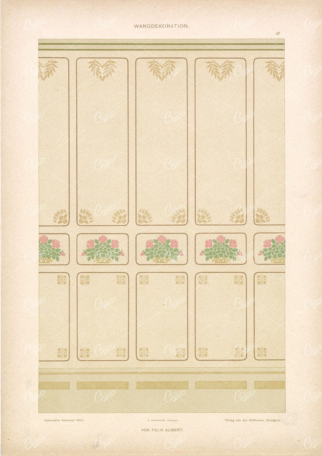 ORNAMENTAL Wall Decoration - Dekorative Vorbilder - by Felix Albert