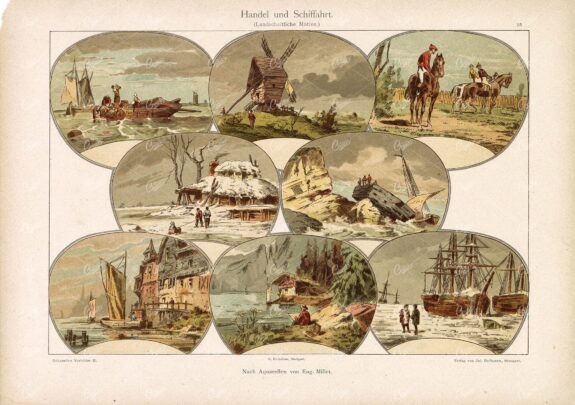 DEKORATIVE Vorbilder - Handel und Schiffahrt (Trade and Shipping) 1904