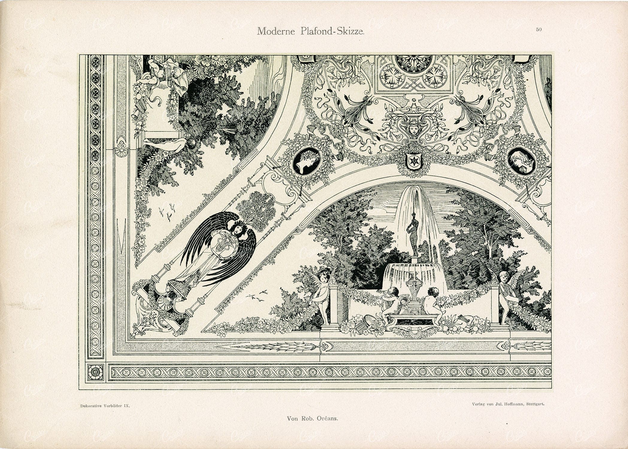 ORNAMENTAL Detailed Ceiling Artwork by Rob Oreans