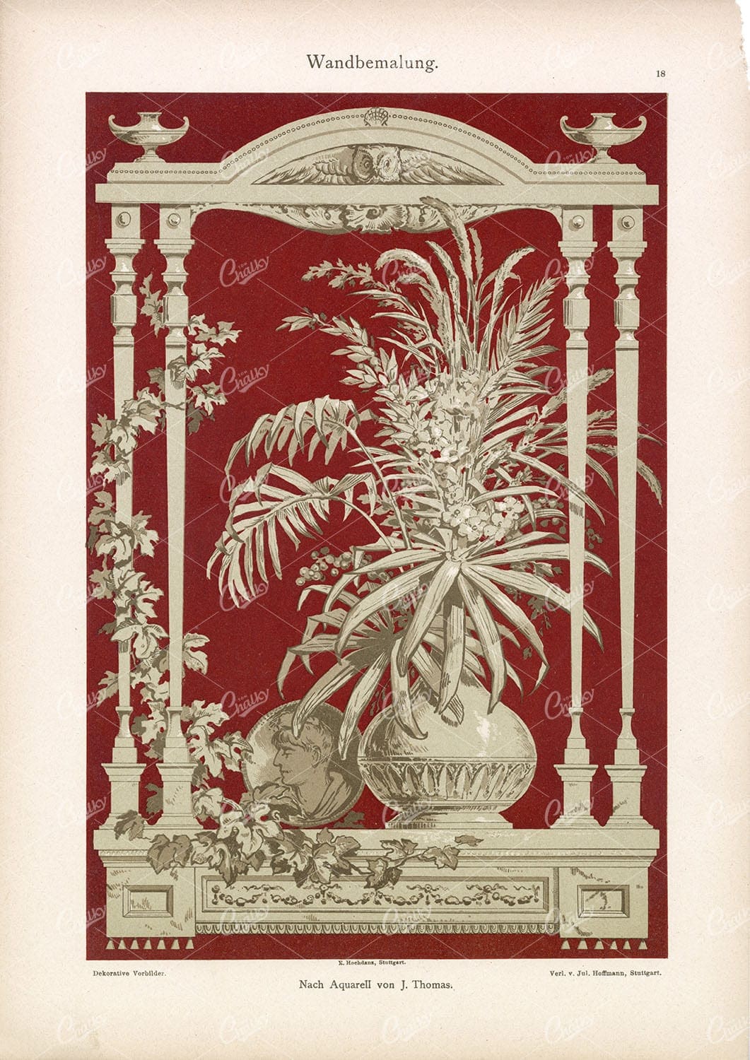 WANDBEMALUNG (Wall Painting) - Dekorative Vorbilder - by J.Thomas