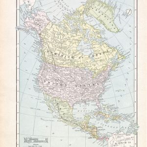 New Ideal Atlas - North America Map