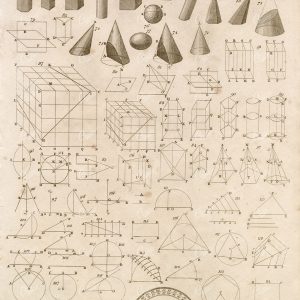 GEOMETRY - Antique Mathematics Print - Abraham REES Encyclopaedia