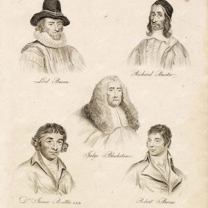 BACON, Baxter, Blackstone, Beattie, R. Burns - RARE 1800s Portraits REES