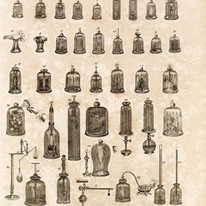 PNEUMATICS - Antique Engineering Print from Abraham REES Encyclopaedia