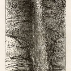 KAATERSKILL FALLS - First Leap of the Catskill Falls - America 1874
