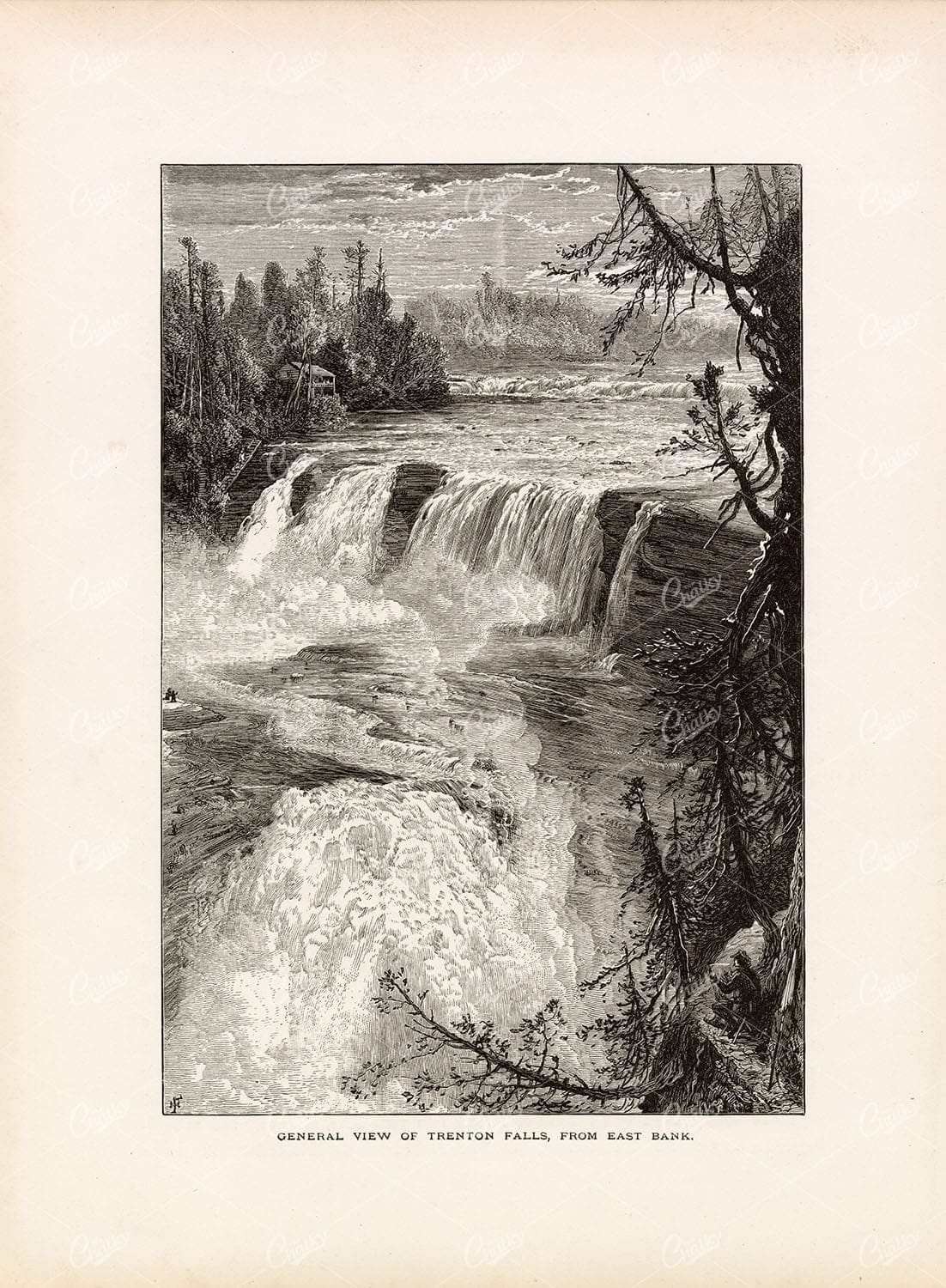 TRENTON FALLS - Waterfall on the West Canada Creek, New York State, USA