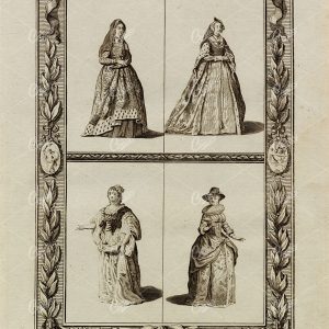 HISTORY OF ENGLAND - Various Portraits of Ladies From Different Periods