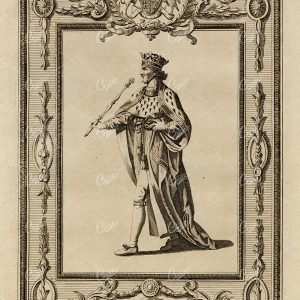 HENRY IV - The King of England Portrait - Historical Antique Print 1783