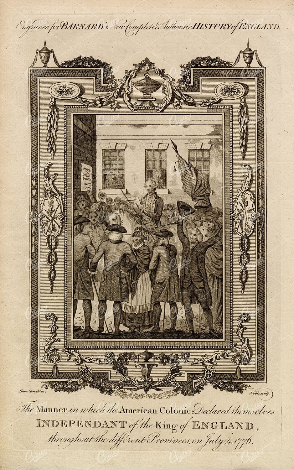 UNITED STATES, Independence from the King of England - July 4th 1776