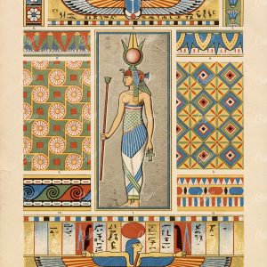 ANTIQUE Ornamentenschatz Chromolithography - Decorative Egyptian Designs