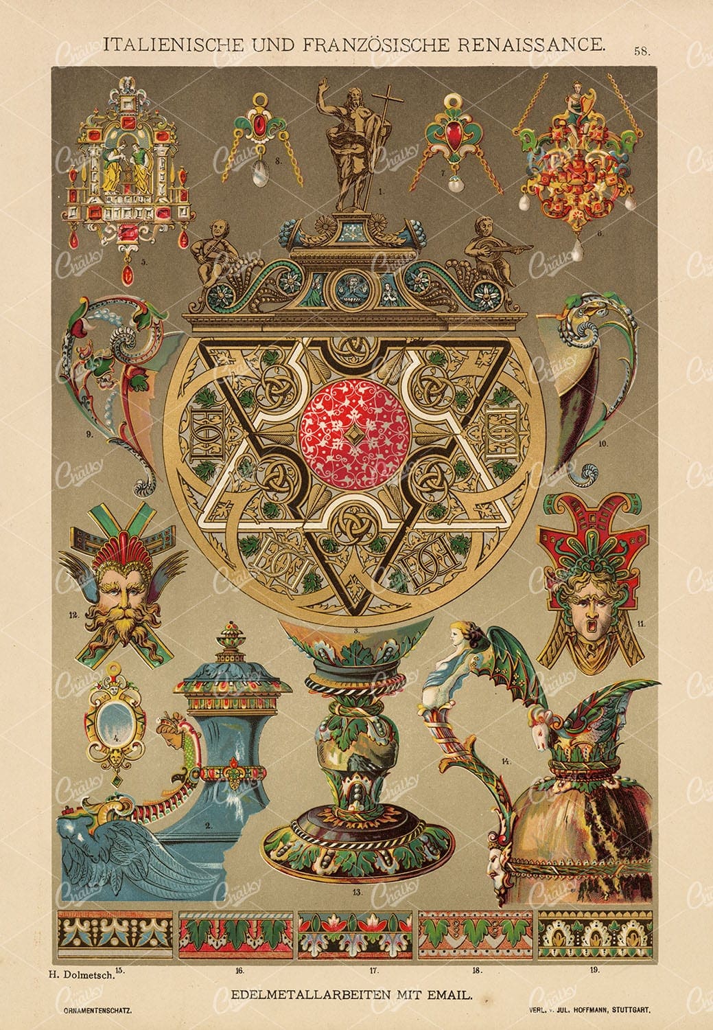 FRENCH and Italian Renaissance - Decorative Precious Metal Work - 1889