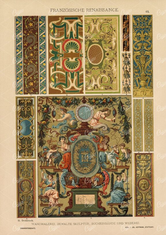 FRENCH Renaissance - Painting, Sculpture, and Book Cover Designs 1889