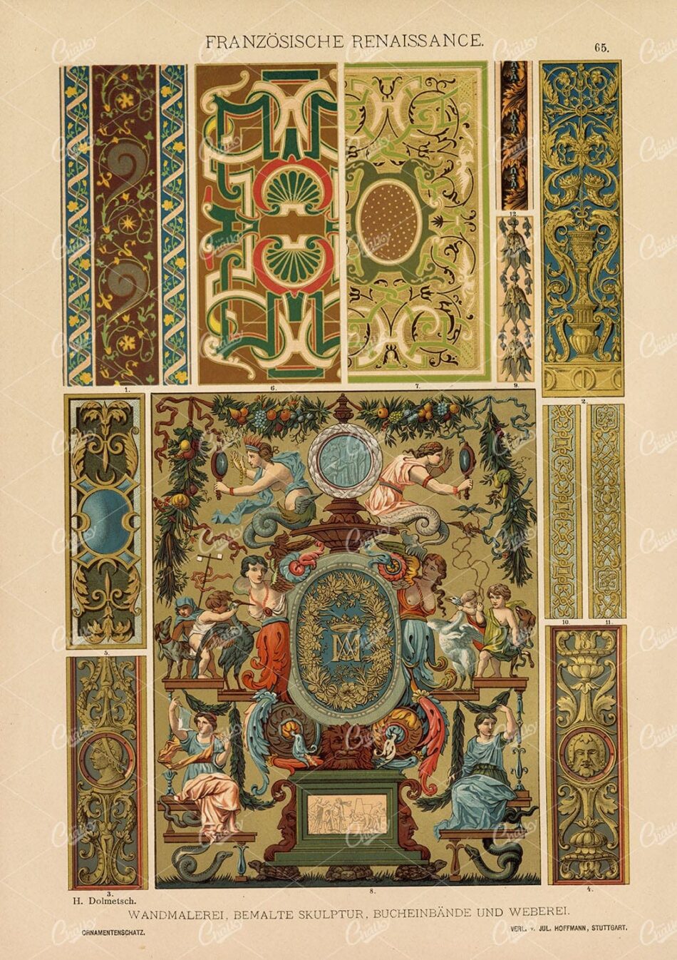 FRENCH Renaissance - Painting, Sculpture, and Book Cover Designs 1889