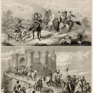 HISTORY - Departure of Crusaders for Palestine - Hawking in France - 1851