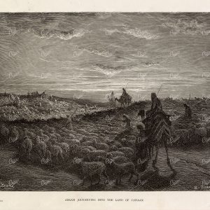 ABRAM Journeying into the Land of Canaan - Shepherd - Gustave Dore 1891