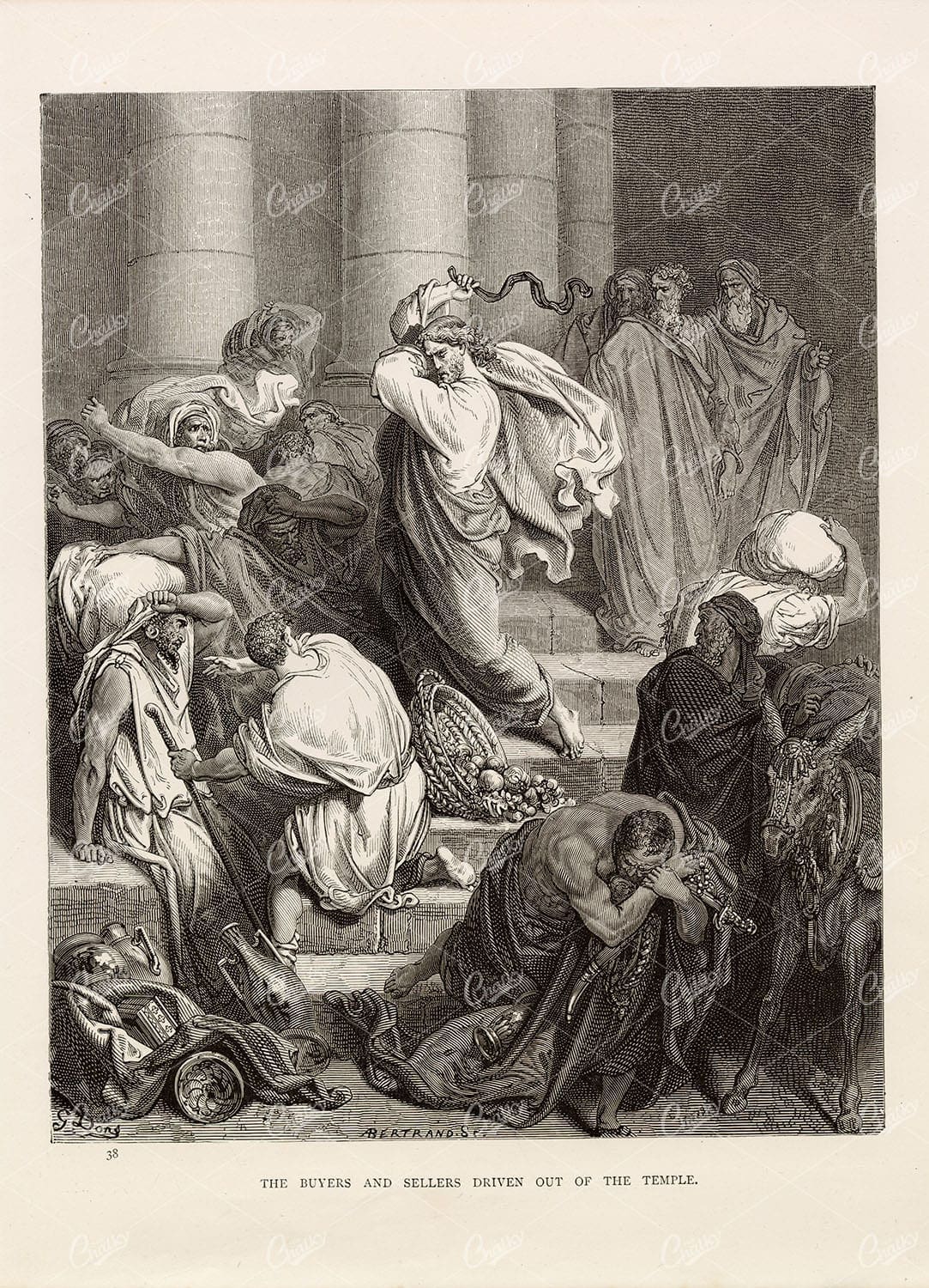GUSTAVE DORE - The Buyers and Sellers Driven out of the Template - 1891
