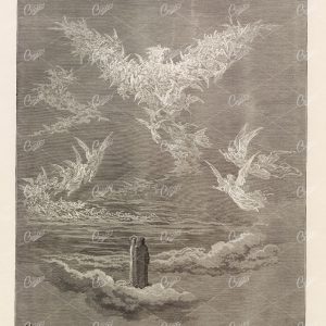VISION of the Sixth Heaven - Gustave Dore - Antique Bible Artwork 1891