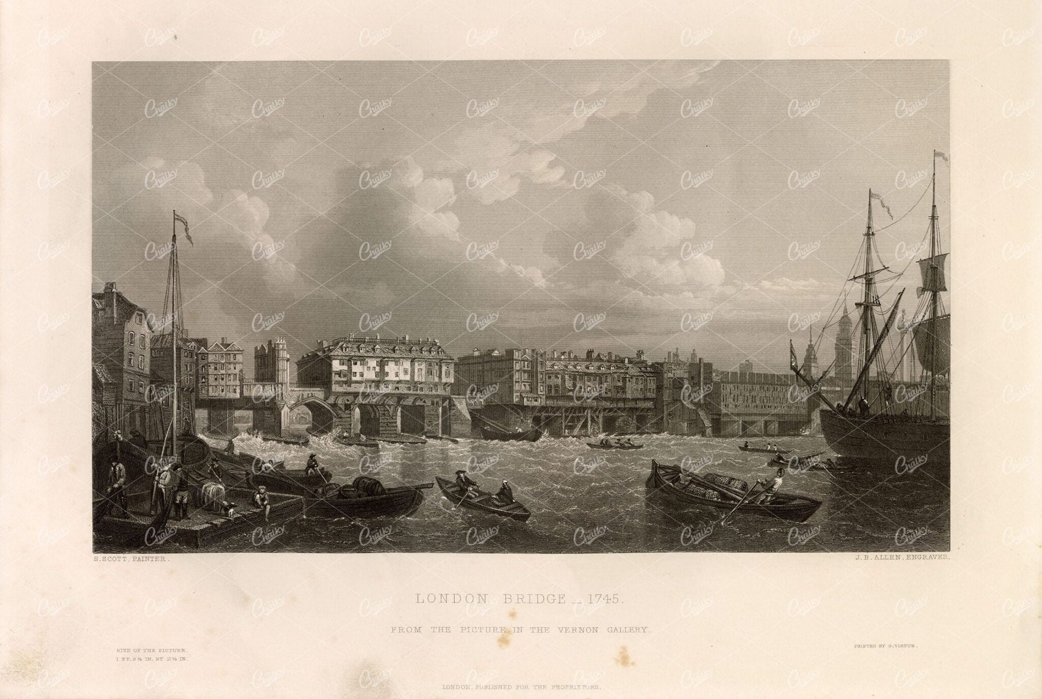 1853 The London Bridge - Vernon Gallery