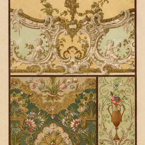17TH & 18TH Century - Decorations in Stucco, Paint &Leather - 1889 Art