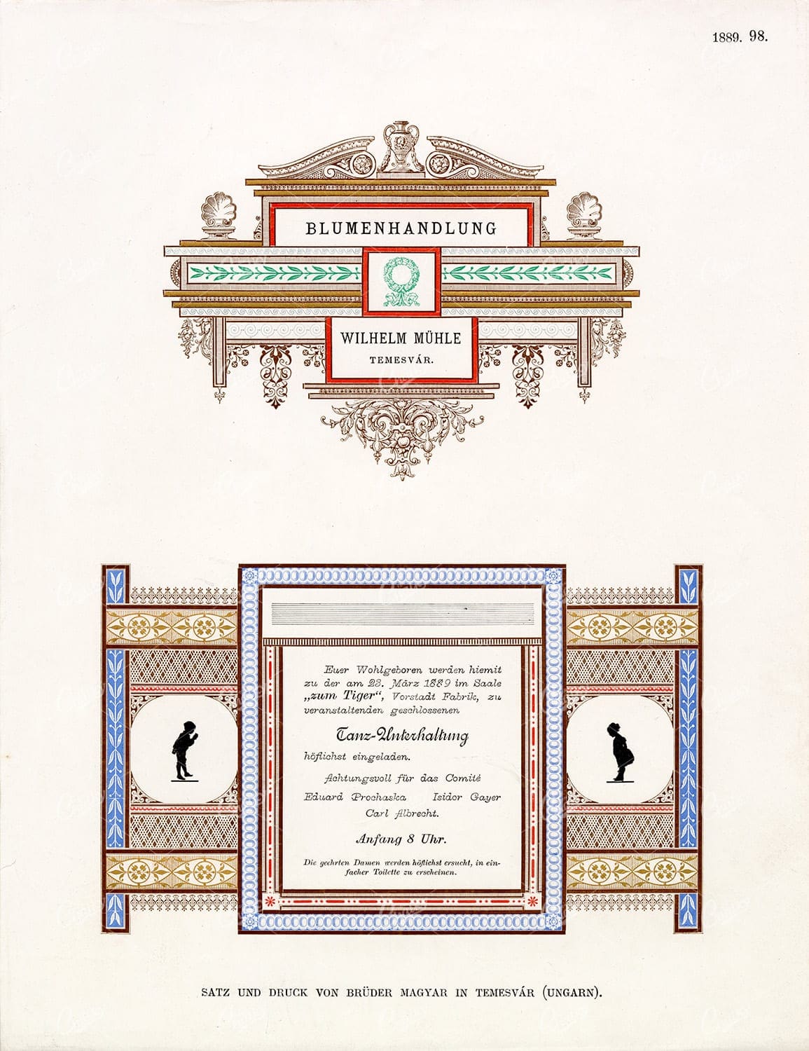 ORNAMENTAL 1889 Print Sample - Beautiful Pattern Exchange Design