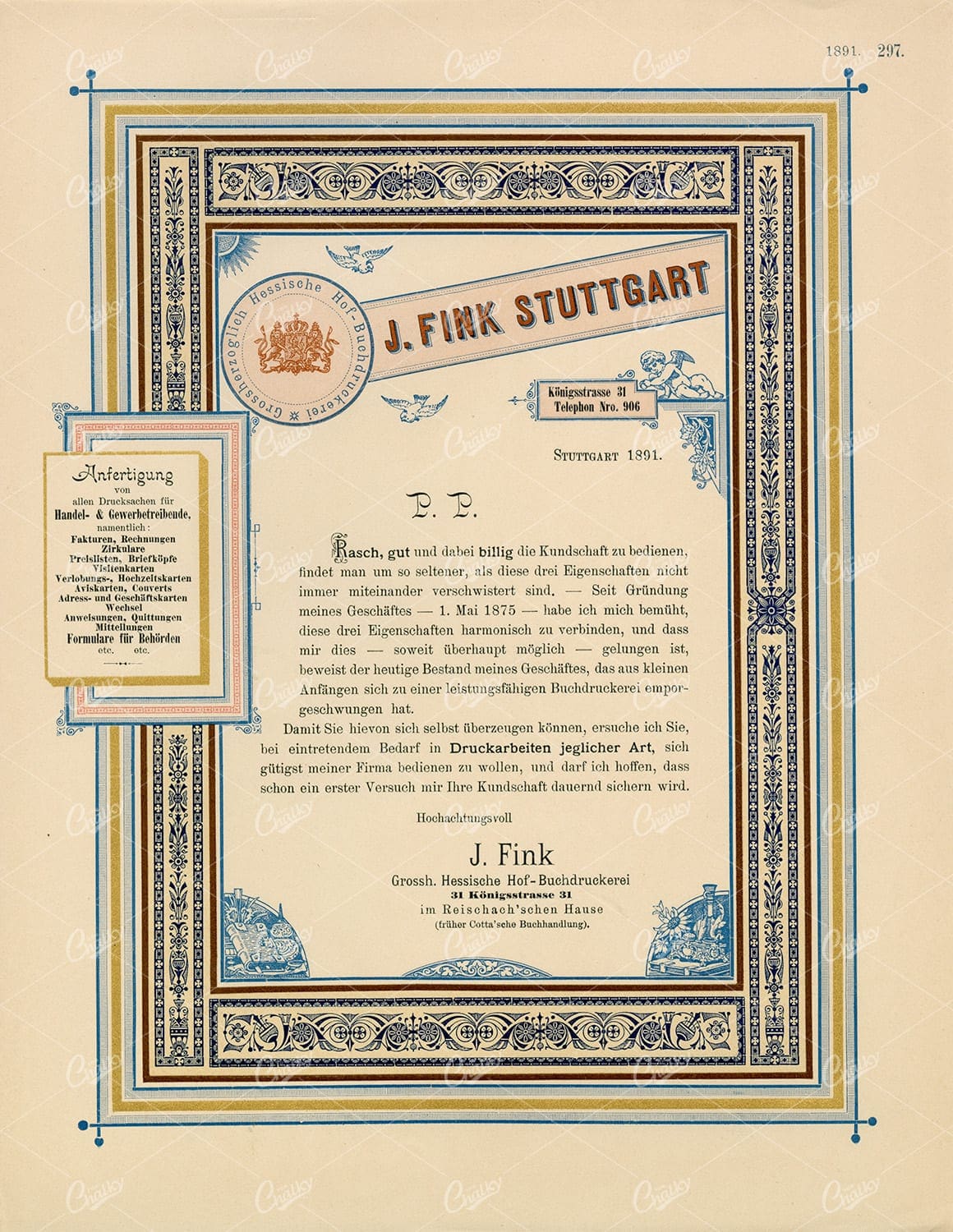 GRAPHIC Pattern Exchange - Decorative Typography and Borders Design 1891