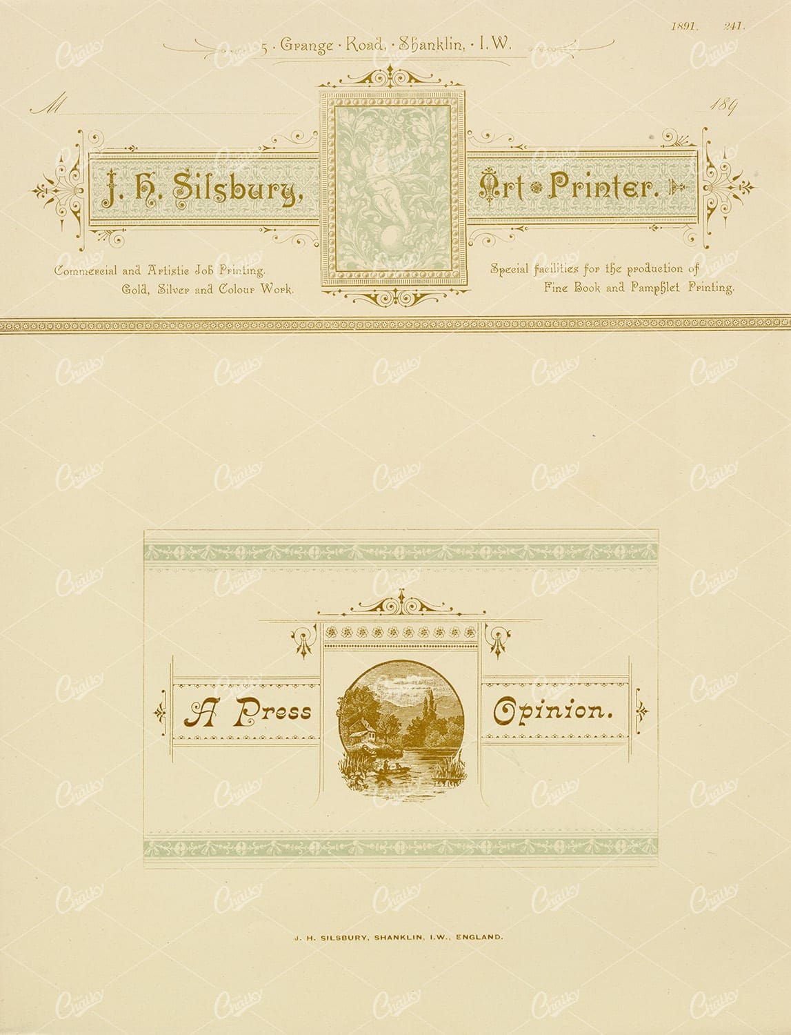 LETTERHEAD Typography and Print Design 1891 Graphic Pattern Exchange