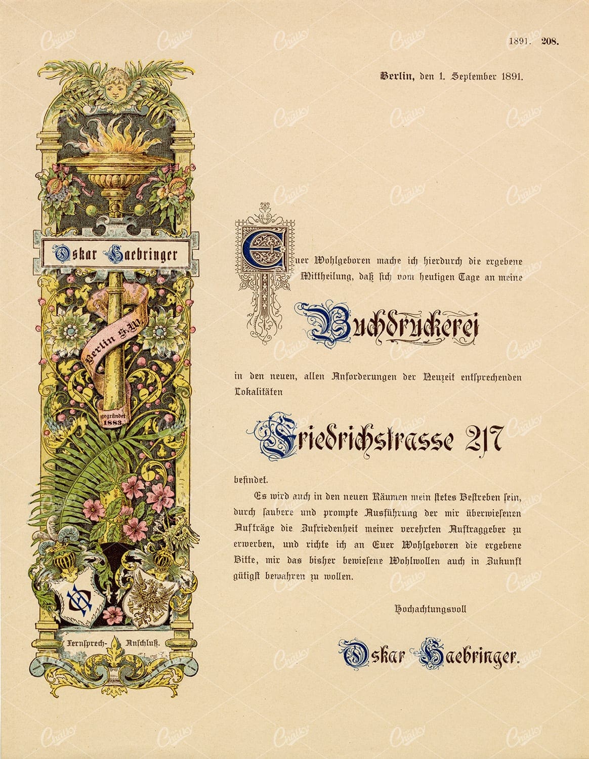 DECORATIVE Typography and Print Design 1891 Graphic Pattern Exchange