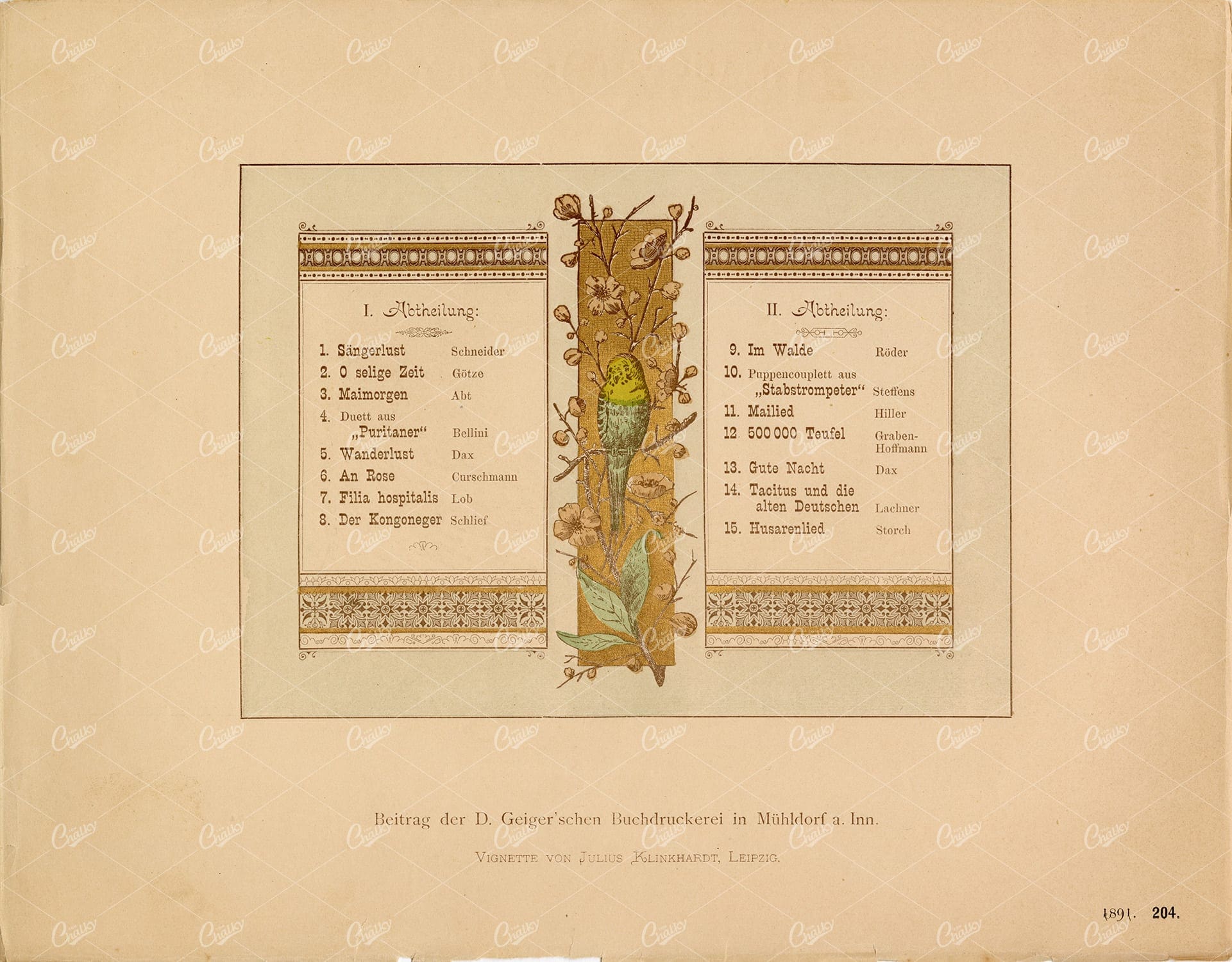 DECORATIVE Typography and Print Design 1891 Graphic Pattern Exchange