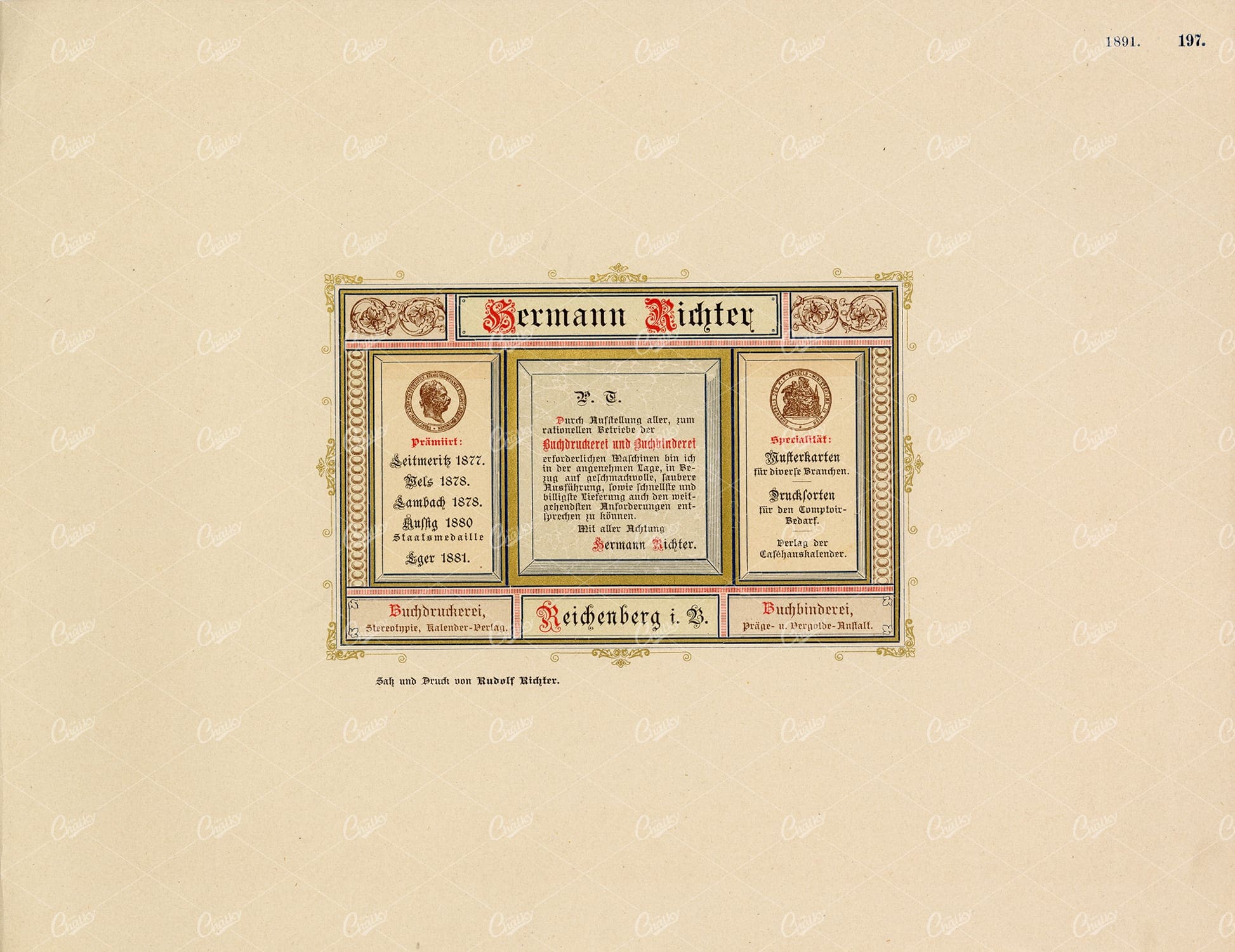 DECORATIVE Typography and Print Design 1891 Graphic Pattern Exchange