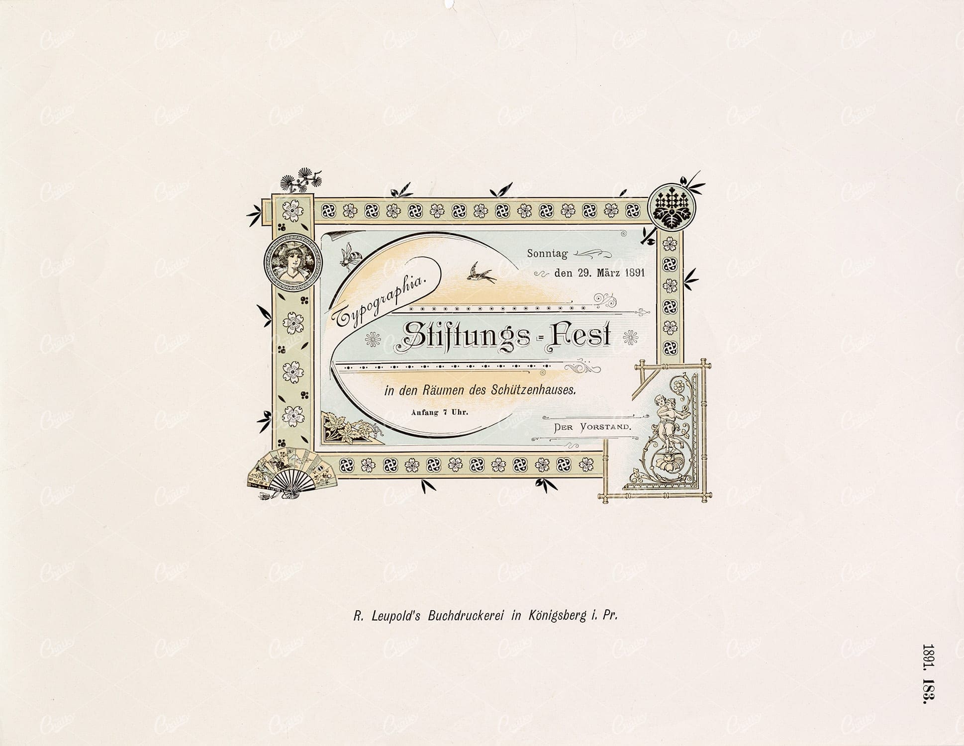 DECORATIVE Typography and Print Design 1891 Graphic Pattern Exchange
