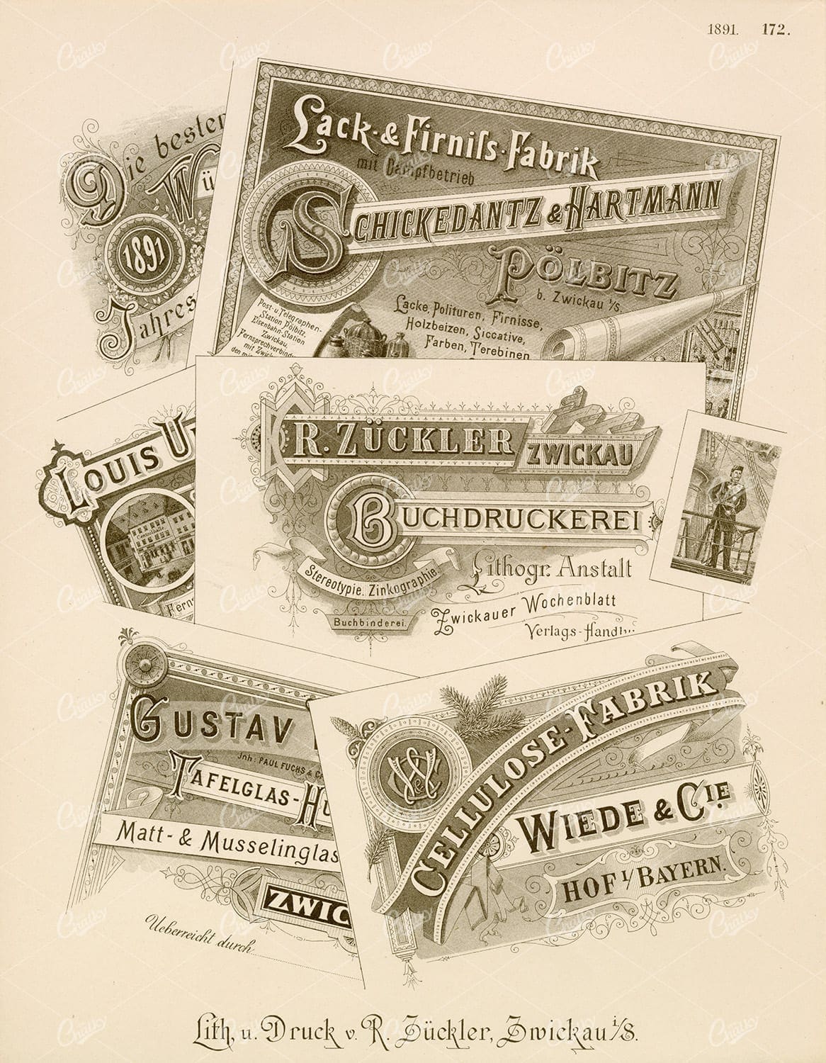DECORATIVE Typography and Print Design 1891 Graphic Pattern Exchange