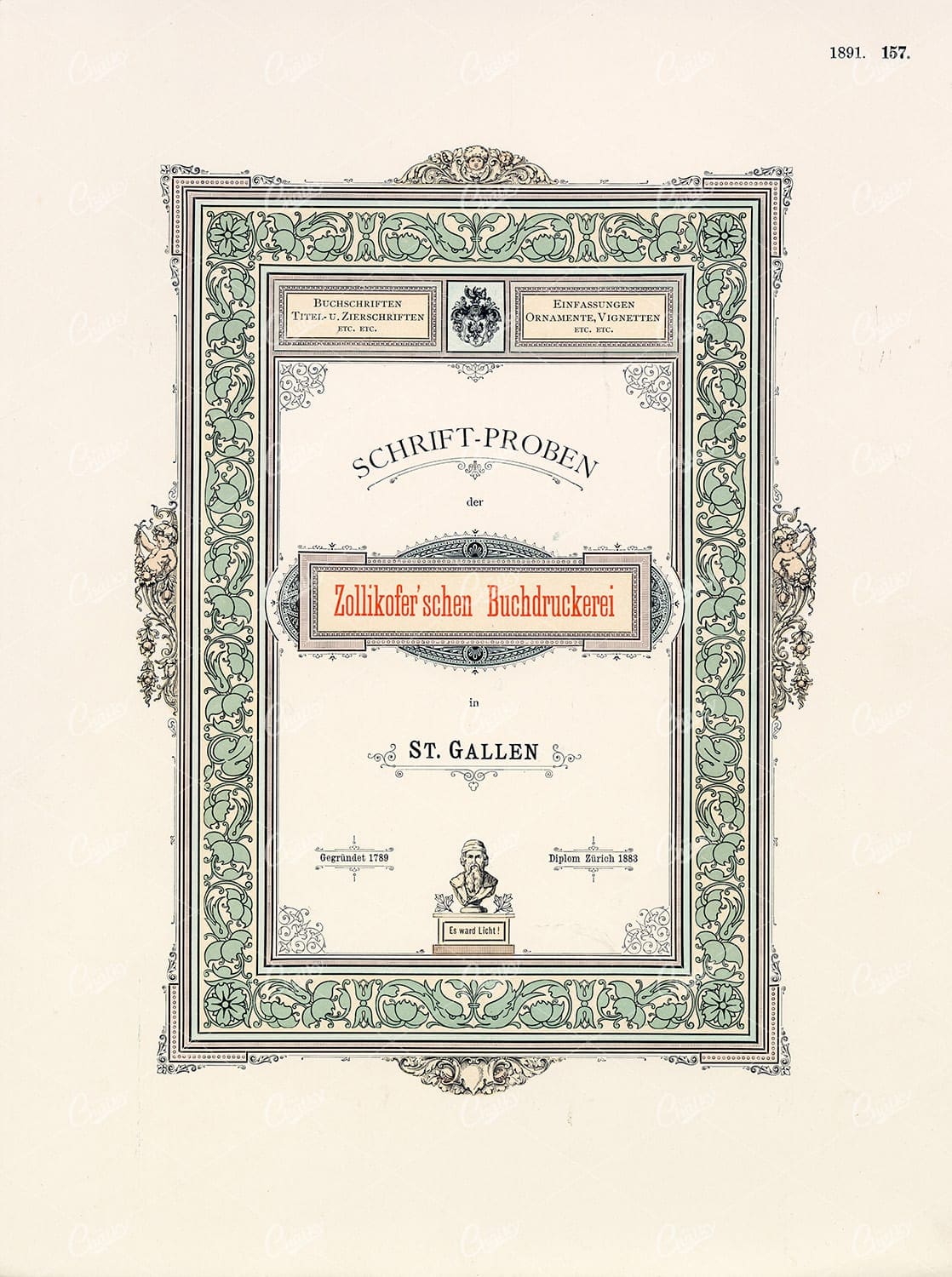 DECORATIVE Typography and Print Design 1891 Graphic Pattern Exchange