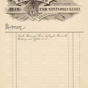 ANTIQUE Letter Head / Invoice Print Design 1891 Graphic Pattern Exchange