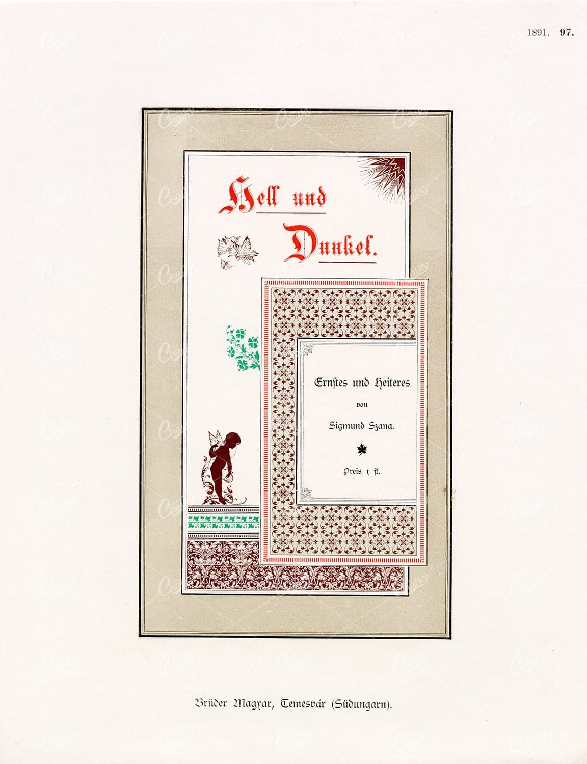 DECORATIVE Typography and Print Design 1891 Graphic Pattern Exchange