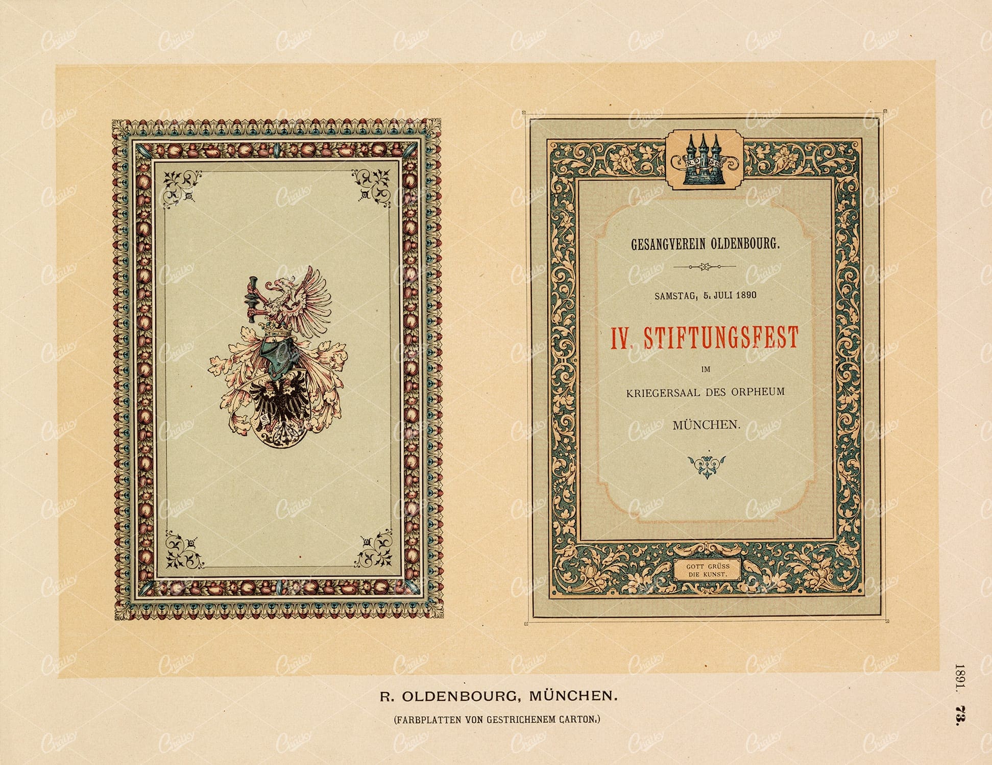 DECORATIVE Typography and Print Design 1891 Graphic Pattern Exchange