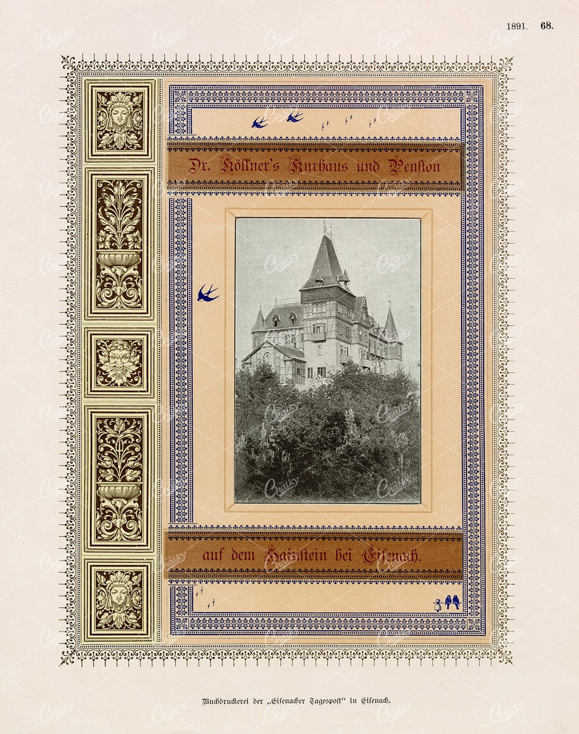 DECORATIVE Graphic Print Design 1891 Pattern Exchange
