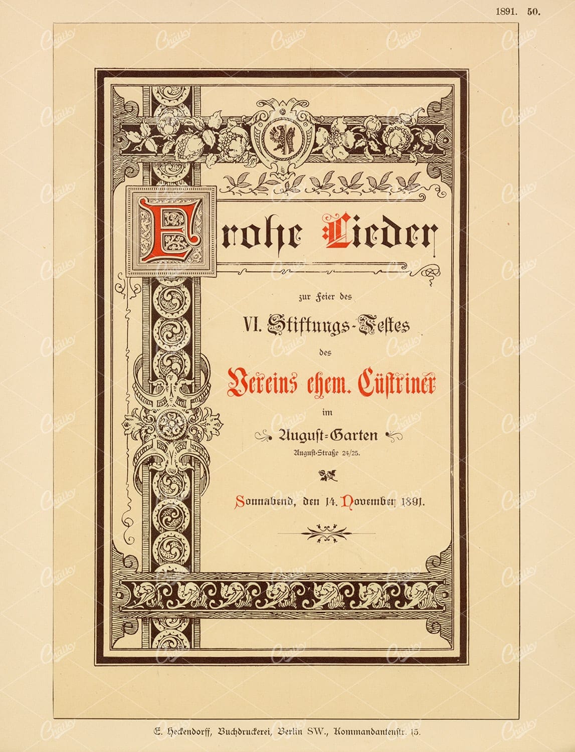 DECORATIVE Typography and Print Design 1891 Graphic Pattern Exchange