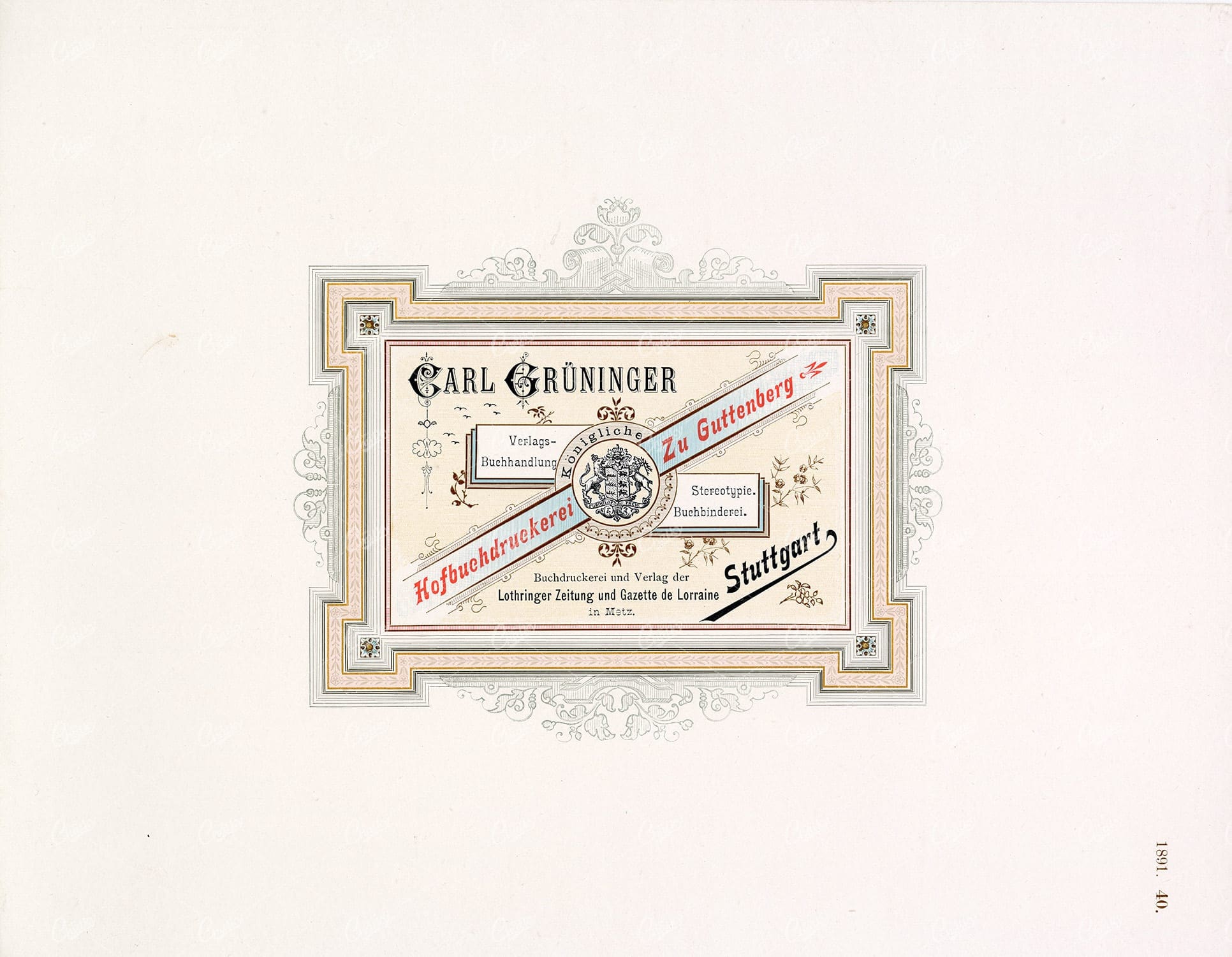 DECORATIVE Typography and Print Design 1891 Graphic Pattern Exchange
